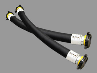 A black mud hose.