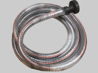 A bundle of decoking hose.