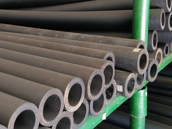 Peristaltic pump hoses on a shelf